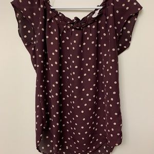 Lauren Conrad Pleated Blouse